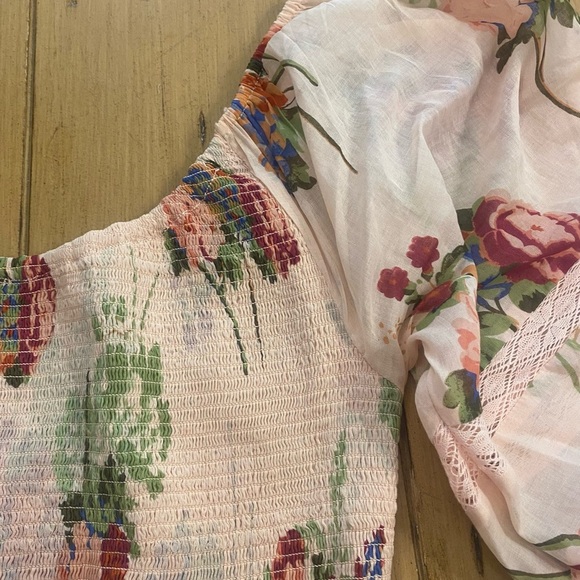 Free People Women Morning Glory Maxi Cotton Stretchy Flowing Long Sleeve New M-L - Picture 6 of 16